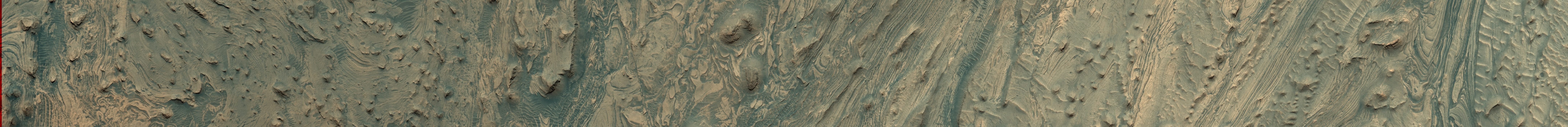 HiRISE RGB strip ESP_094000_1735 (unprojected), layered terrain on Mars